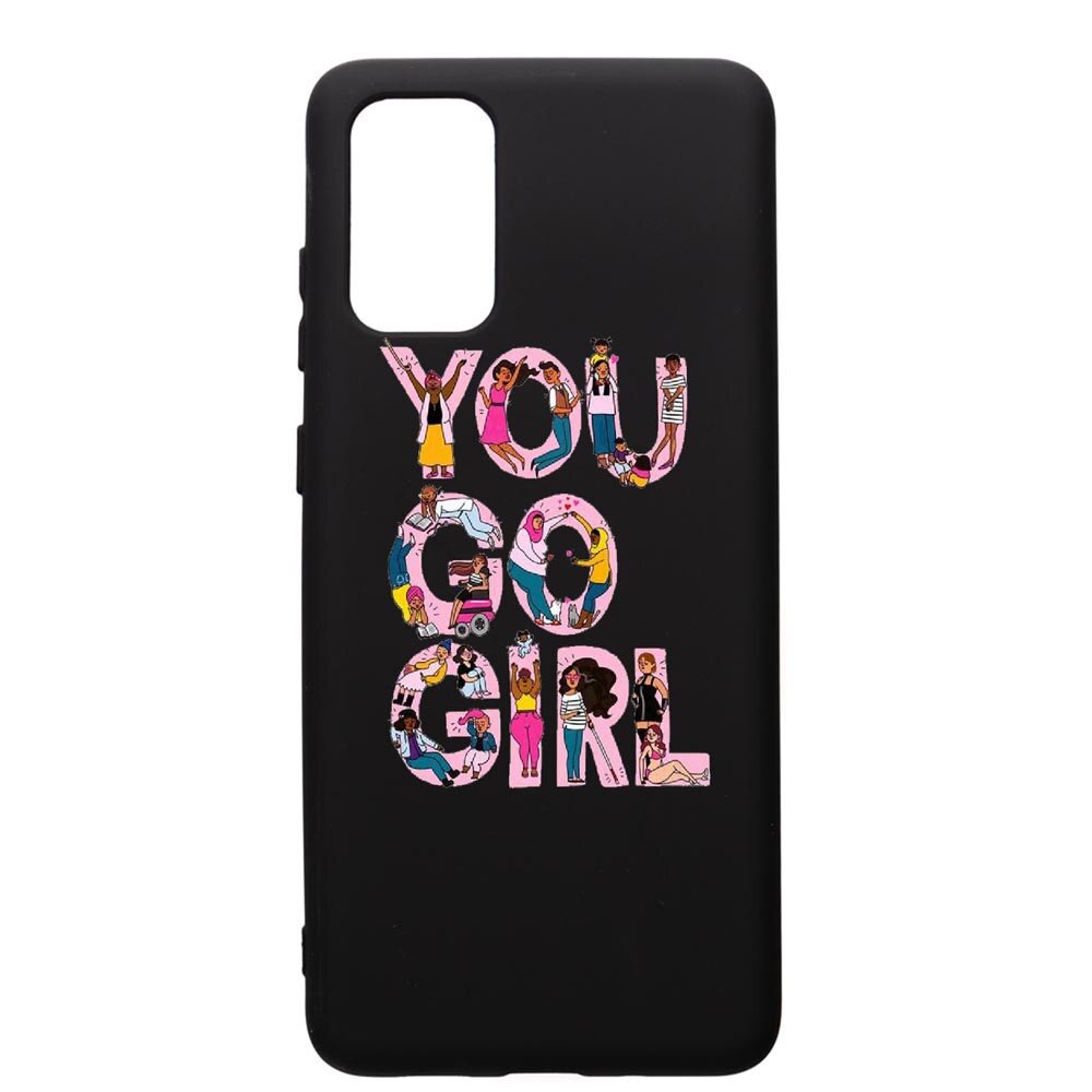 Husa de protectie Samsung Galaxy S20 Plus, Girl Power, silicon, cu interiorul din material textil, protectie camera, PB250