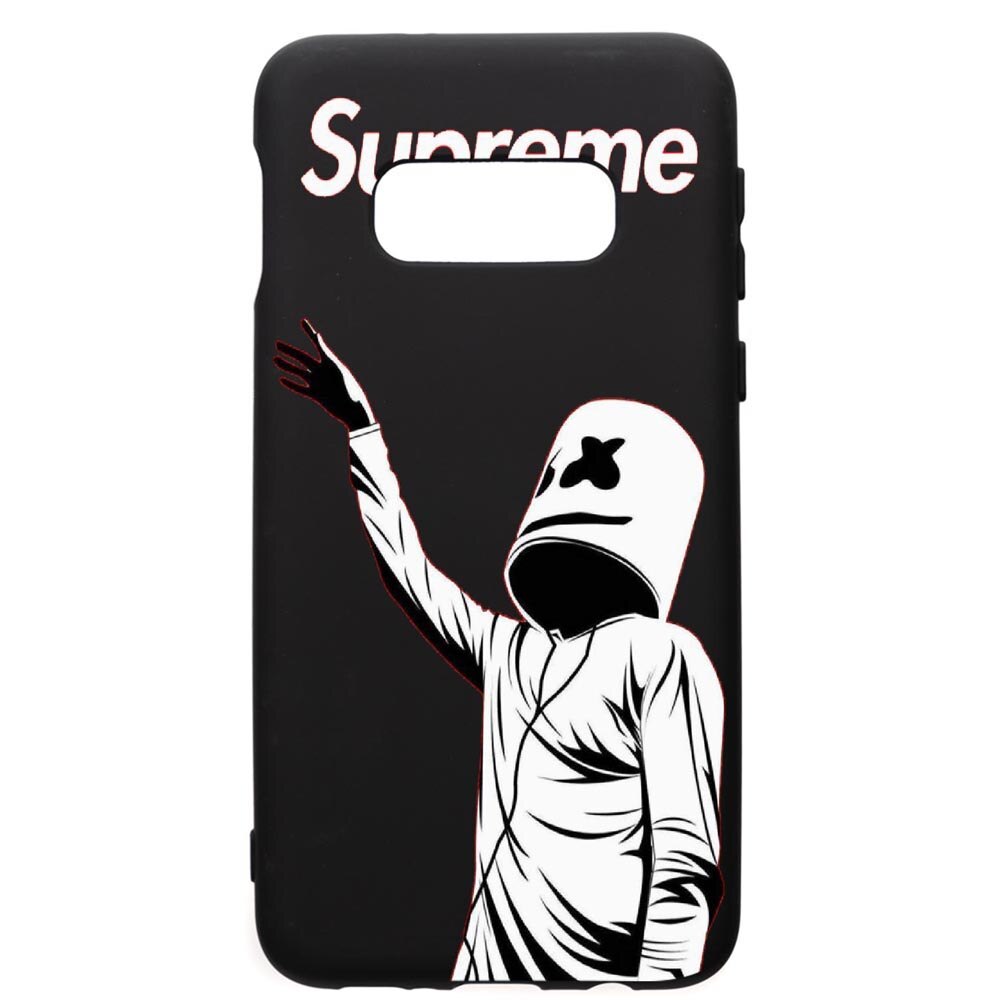 Husa de protectie Samsung Galaxy S10E, Supreme, Marshmello, silicon, cu interiorul din material textil, protectie camera, PB255