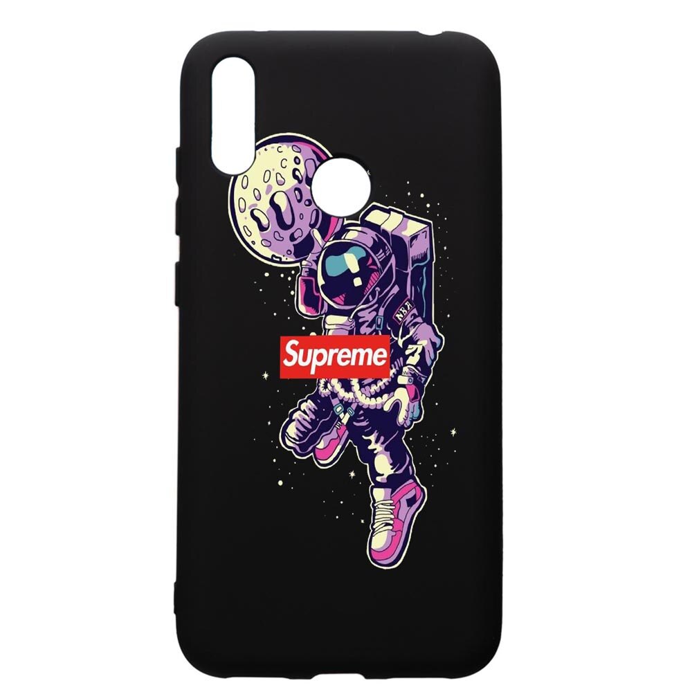 Husa de protectie Huawei Y7 2019, Supreme, Astronaut, silicon, cu interiorul din material textil, protectie camera, PB254