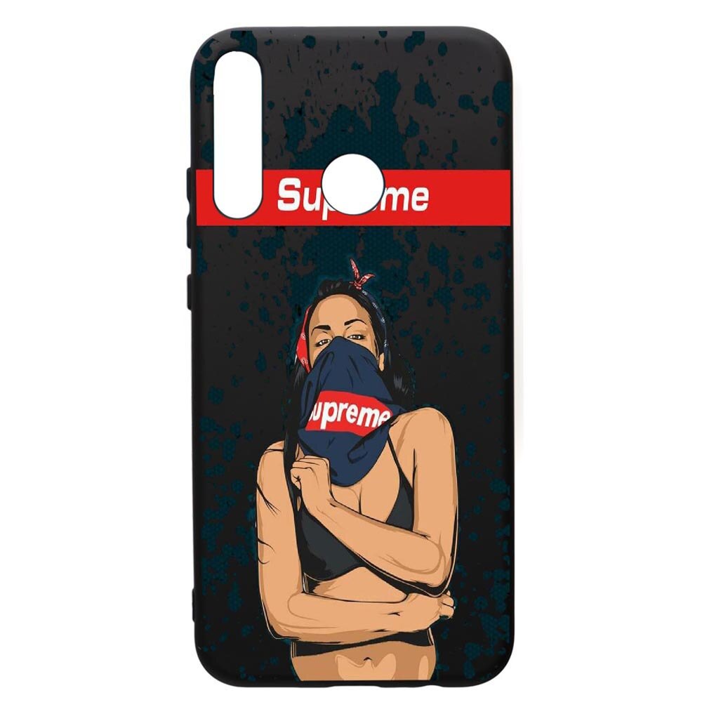 Husa de protectie Huawei P40 Lite E / Y7p, Supreme, Woman, silicon, cu interiorul din material textil, protectie camera, PB256