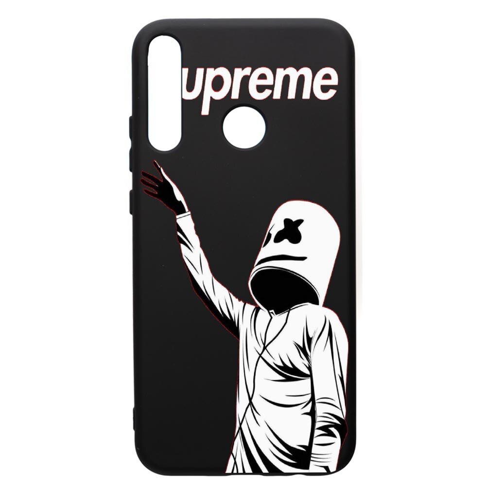 Husa de protectie Huawei P40 Lite E / Y7p, Supreme, Marshmello, silicon, cu interiorul din material textil, protectie camera, PB255