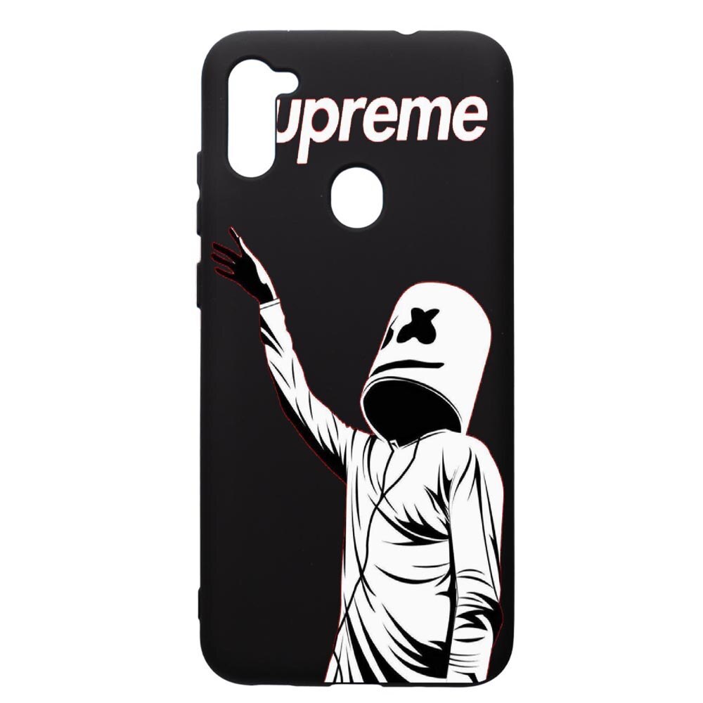 Husa de protectie Samsung Galaxy A11, Supreme, Marshmello, silicon, cu interiorul din material textil, protectie camera, PB255