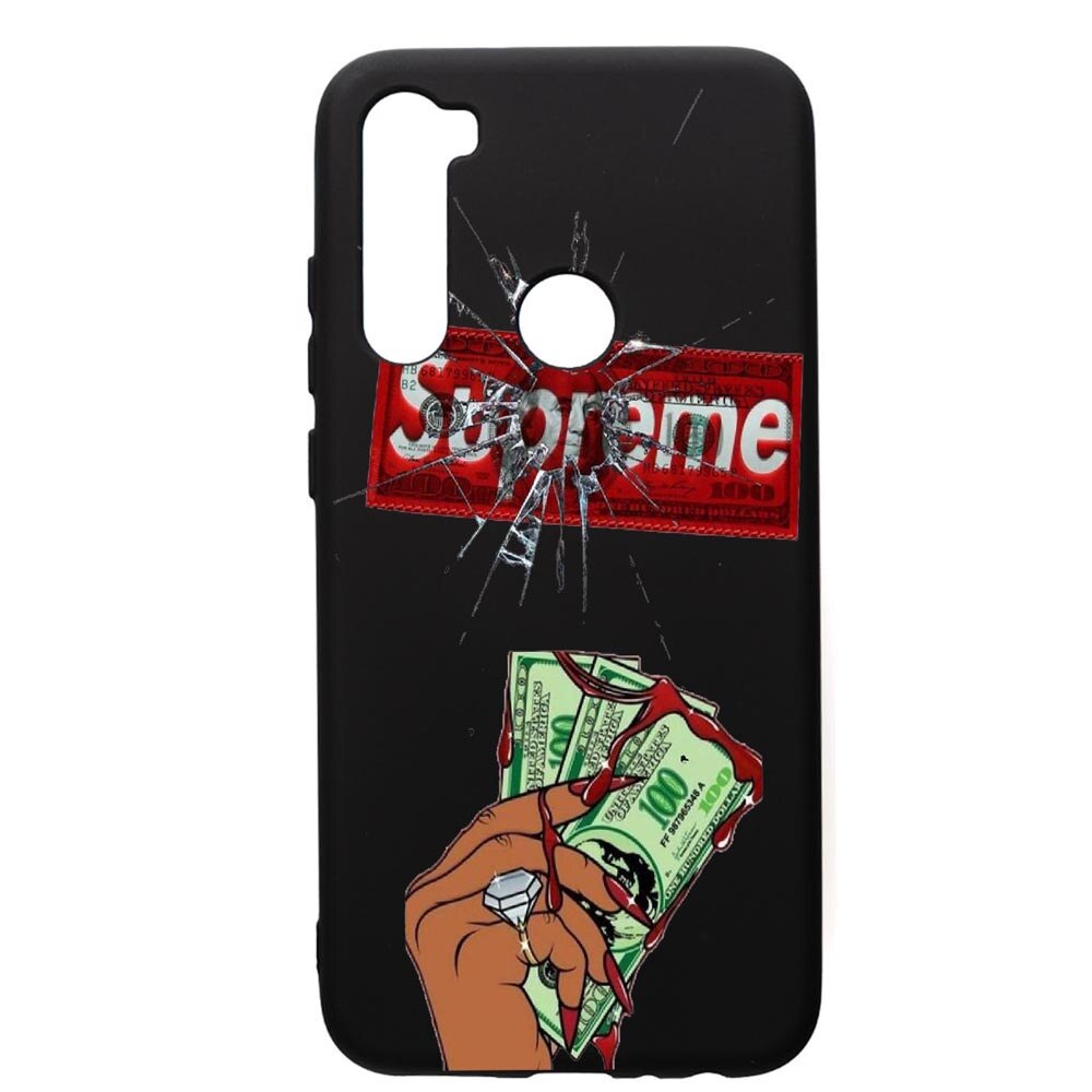 Husa de protectie Xiaomi Redmi Note 8, Supreme, Money, silicon, cu interiorul din material textil, protectie camera, PB257