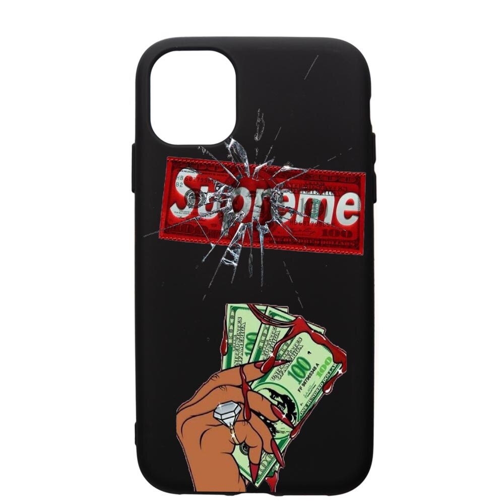 Husa de protectie Apple iPhone 12 Pro, Supreme, Money, silicon, cu interiorul din material textil, protectie camera, PB257