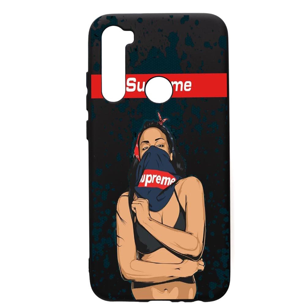 Husa de protectie Xiaomi Redmi Note 8, Supreme, Woman, silicon, cu interiorul din material textil, protectie camera, PB256