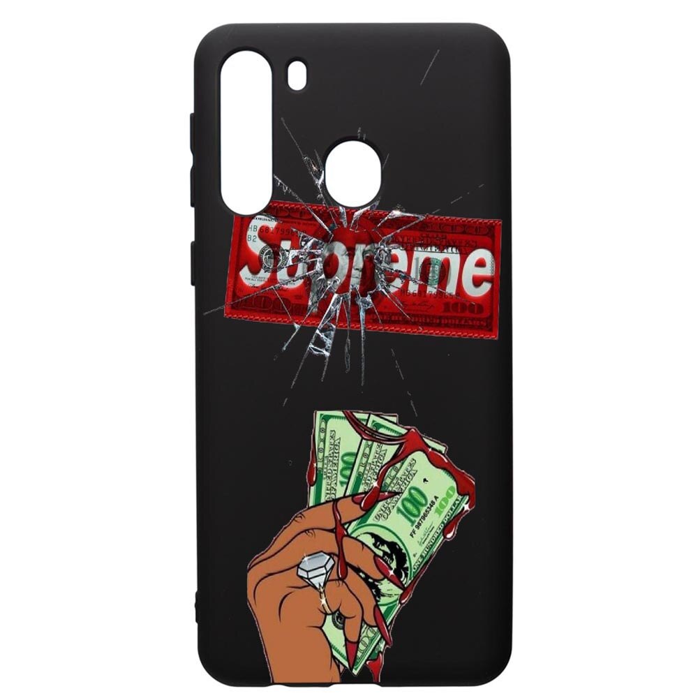 Husa de protectie Samsung Galaxy A21S, Supreme, Money, silicon, cu interiorul din material textil, protectie camera, PB257