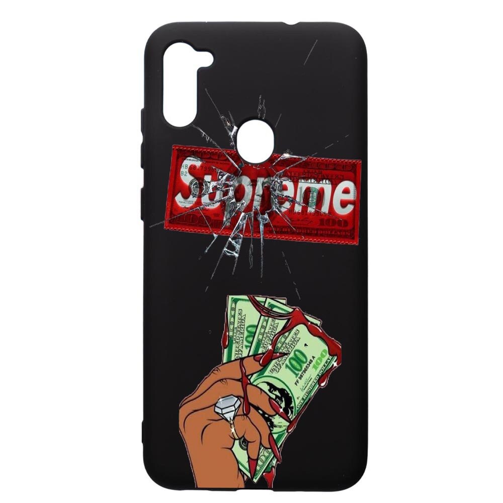 Husa de protectie Samsung Galaxy A11, Supreme, Money, silicon, cu interiorul din material textil, protectie camera, PB257