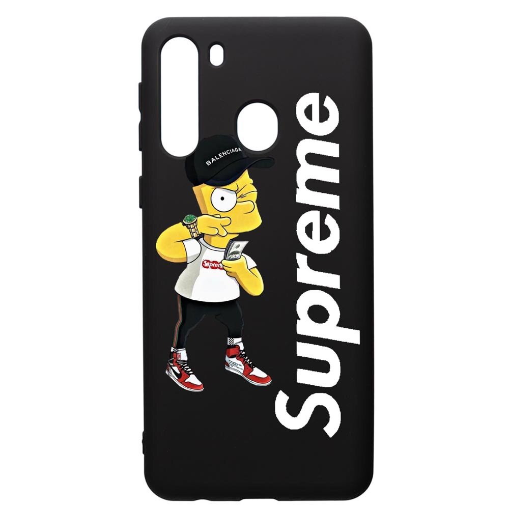 Husa de protectie Samsung Galaxy A21S, Supreme, Simpsons, silicon, cu interiorul din material textil, protectie camera, PB258