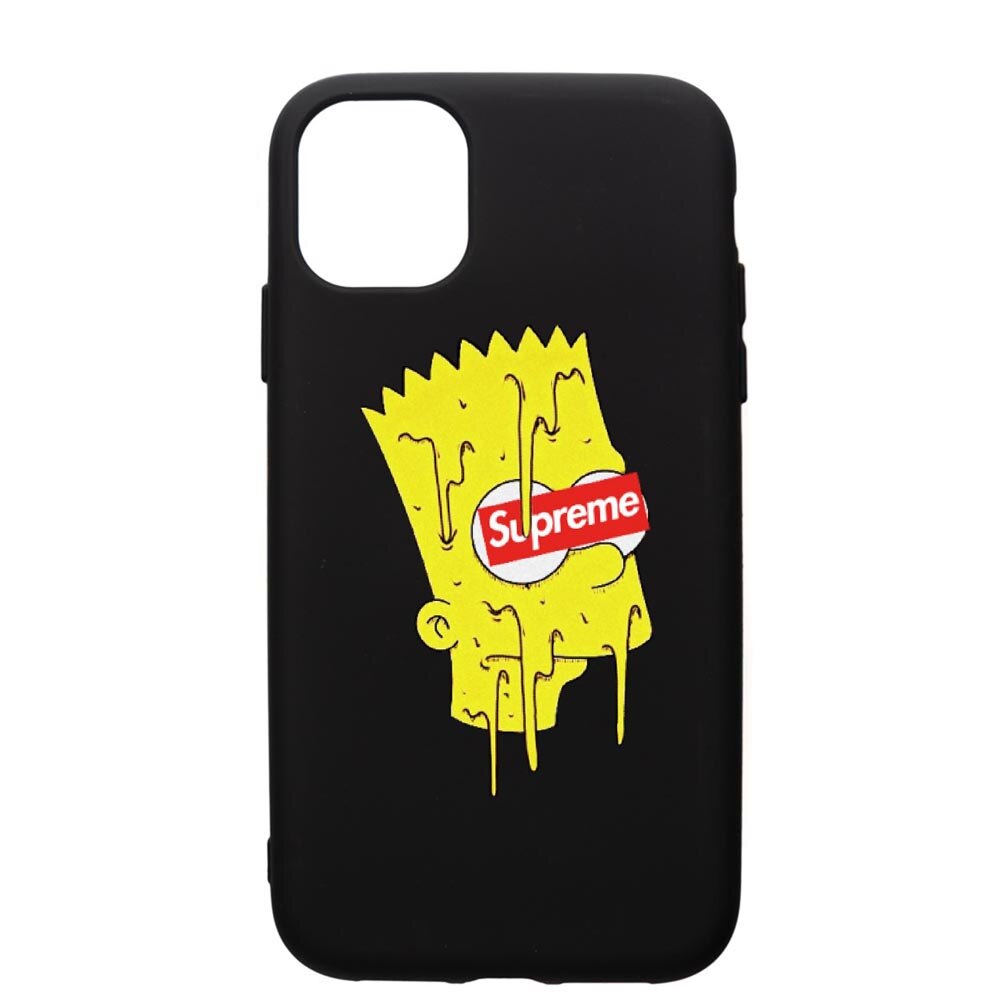 Husa de protectie Apple iPhone 12 Mini, Supreme, The Simpsons, silicon, cu interiorul din material textil, protectie camera, PB267