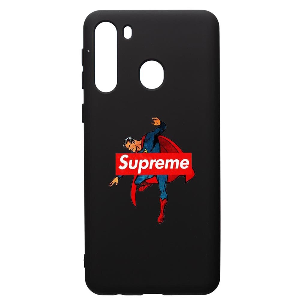 Husa de protectie Samsung Galaxy A21S, Supreme, Superman, silicon, cu interiorul din material textil, protectie camera, PB259