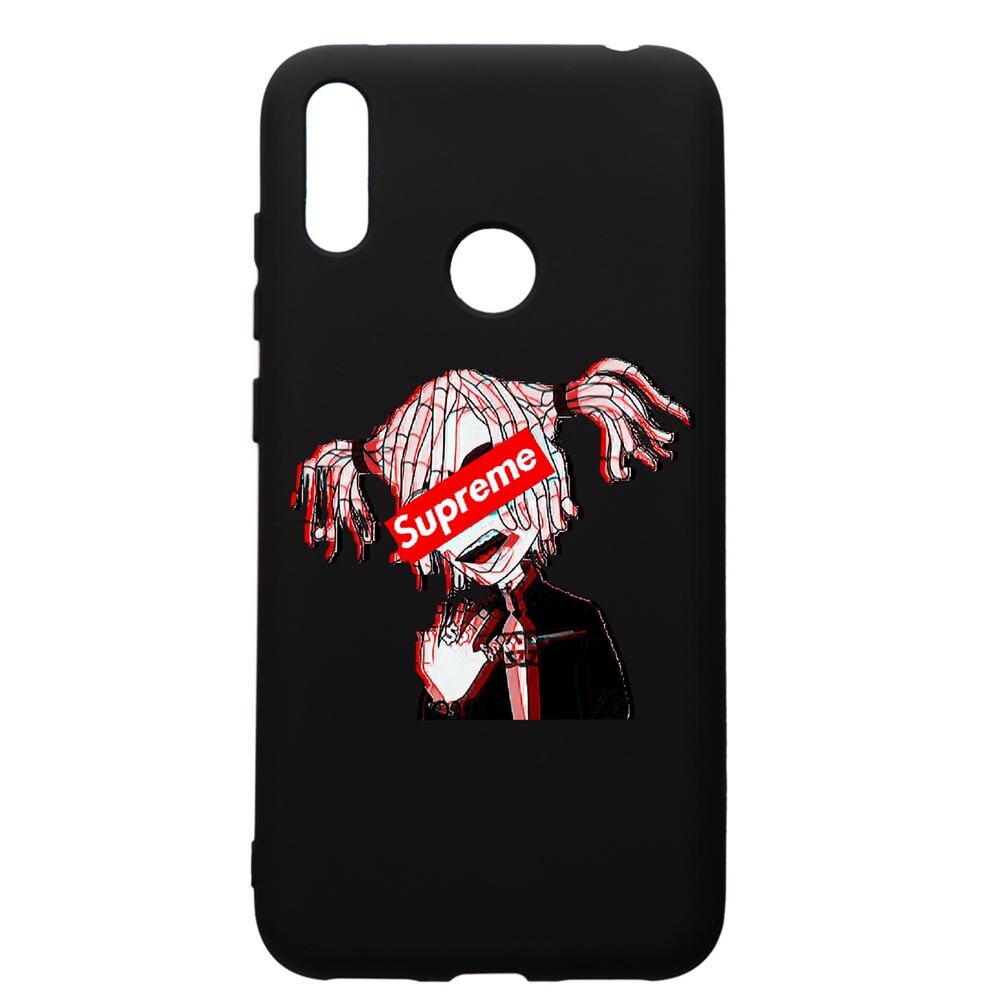 Husa de protectie Huawei Y7 2019, Supreme, Pink Girl, silicon, cu interiorul din material textil, protectie camera, PB269
