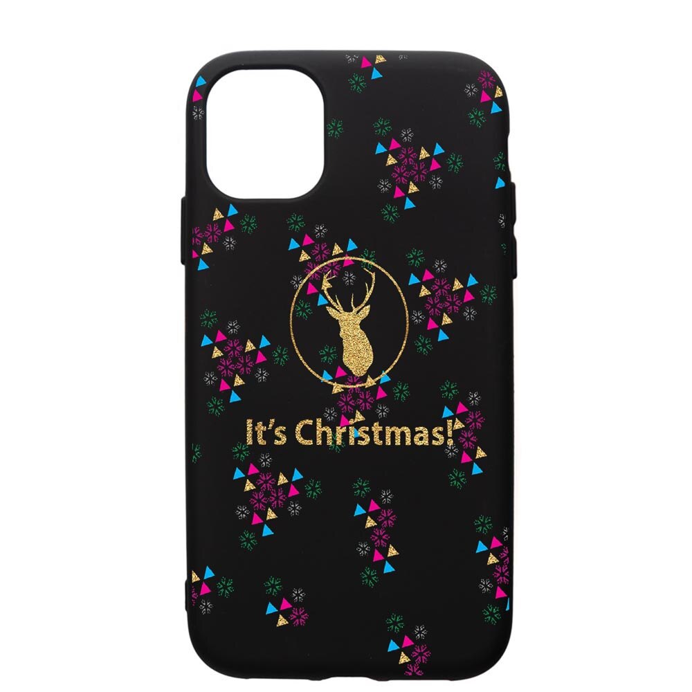 Husa de protectie Apple iPhone 12, Xmas, silicon, cu interiorul din material textil, protectie camera, PB313