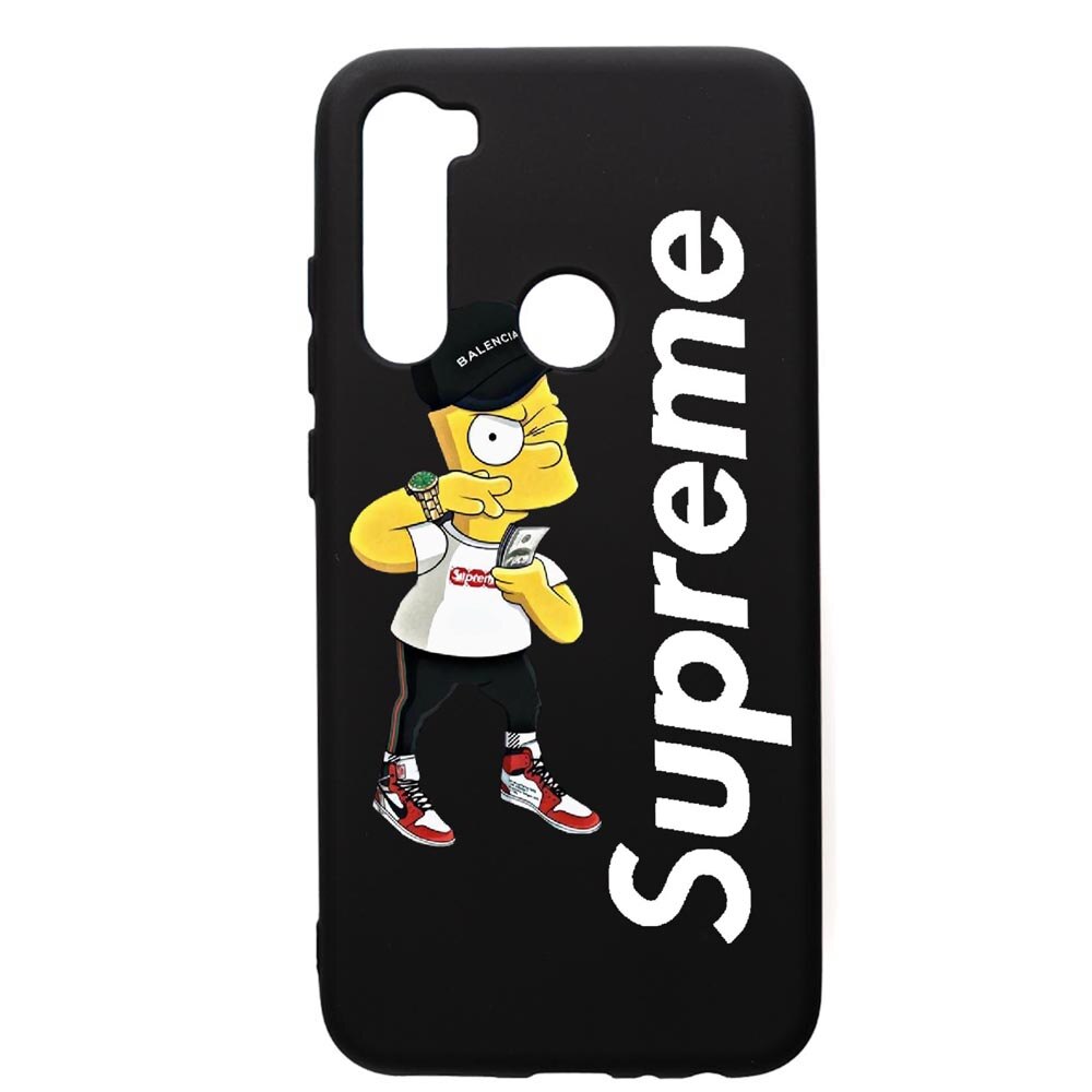 Husa de protectie Xiaomi Redmi Note 8, Supreme, Simpsons, silicon, cu interiorul din material textil, protectie camera, PB258