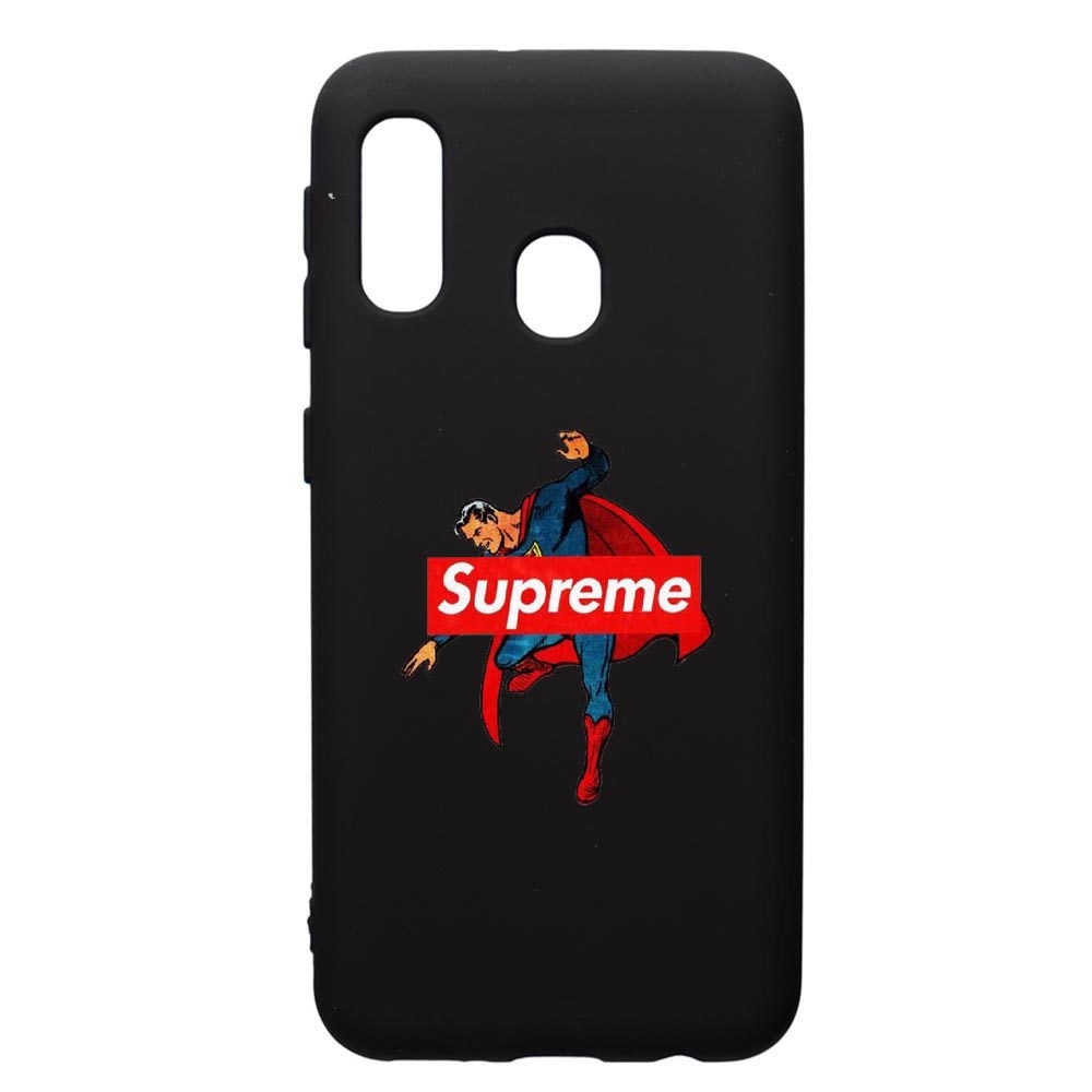Husa de protectie Samsung Galaxy A20E, Supreme, Superman, silicon, cu interiorul din material textil, protectie camera, PB259