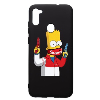 Husa de protectie Samsung Galaxy A11, Supreme, The SImpsons, silicon, cu interiorul din material textil, protectie camera, PB270 Husa de protectie Samsung Galaxy A11, Supreme, The SImpsons, silicon, cu interiorul din material textil, protectie camera, PB270