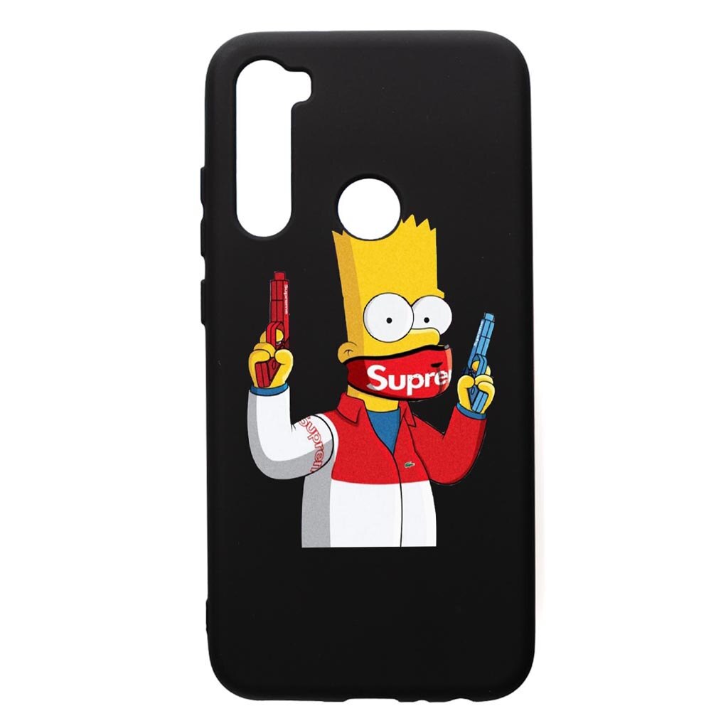 Husa de protectie Xiaomi Redmi Note 8, Supreme, The SImpsons, silicon, cu interiorul din material textil, protectie camera, PB270