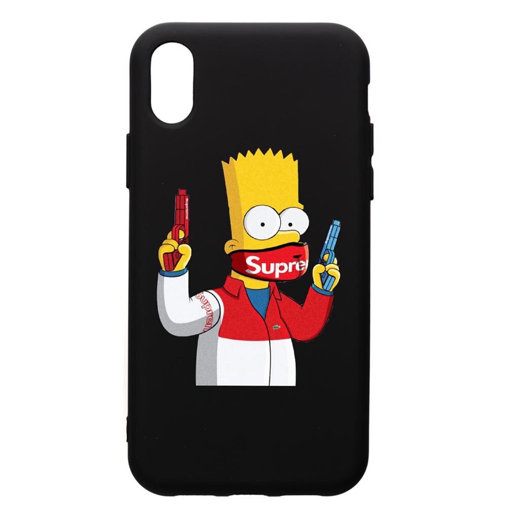 Husa de protectie Xiaomi Redmi 7A, Supreme, The SImpsons, silicon, cu interiorul din material textil, protectie camera, PB270