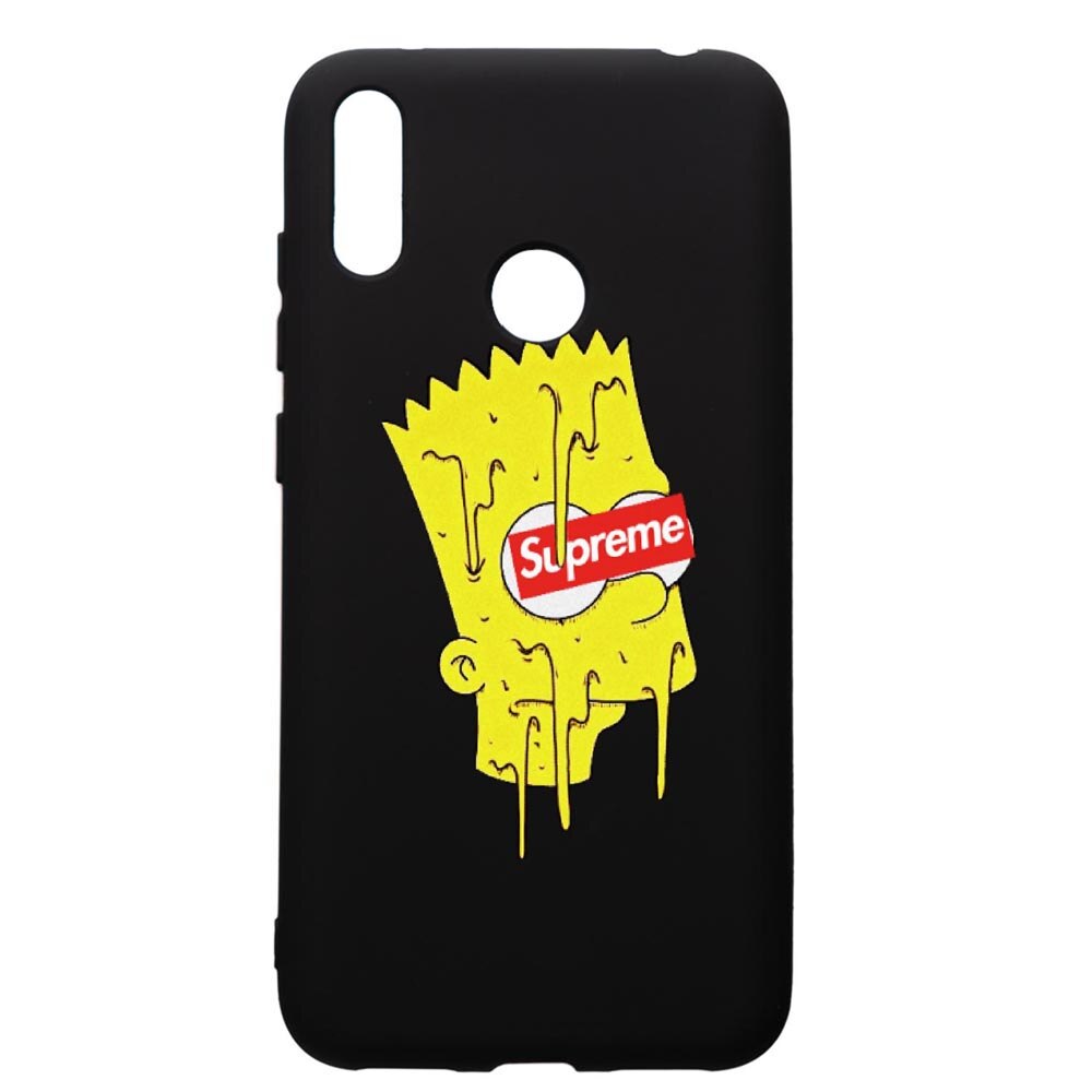Husa de protectie Huawei Y7 2019, Supreme, The Simpsons, silicon, cu interiorul din material textil, protectie camera, PB267