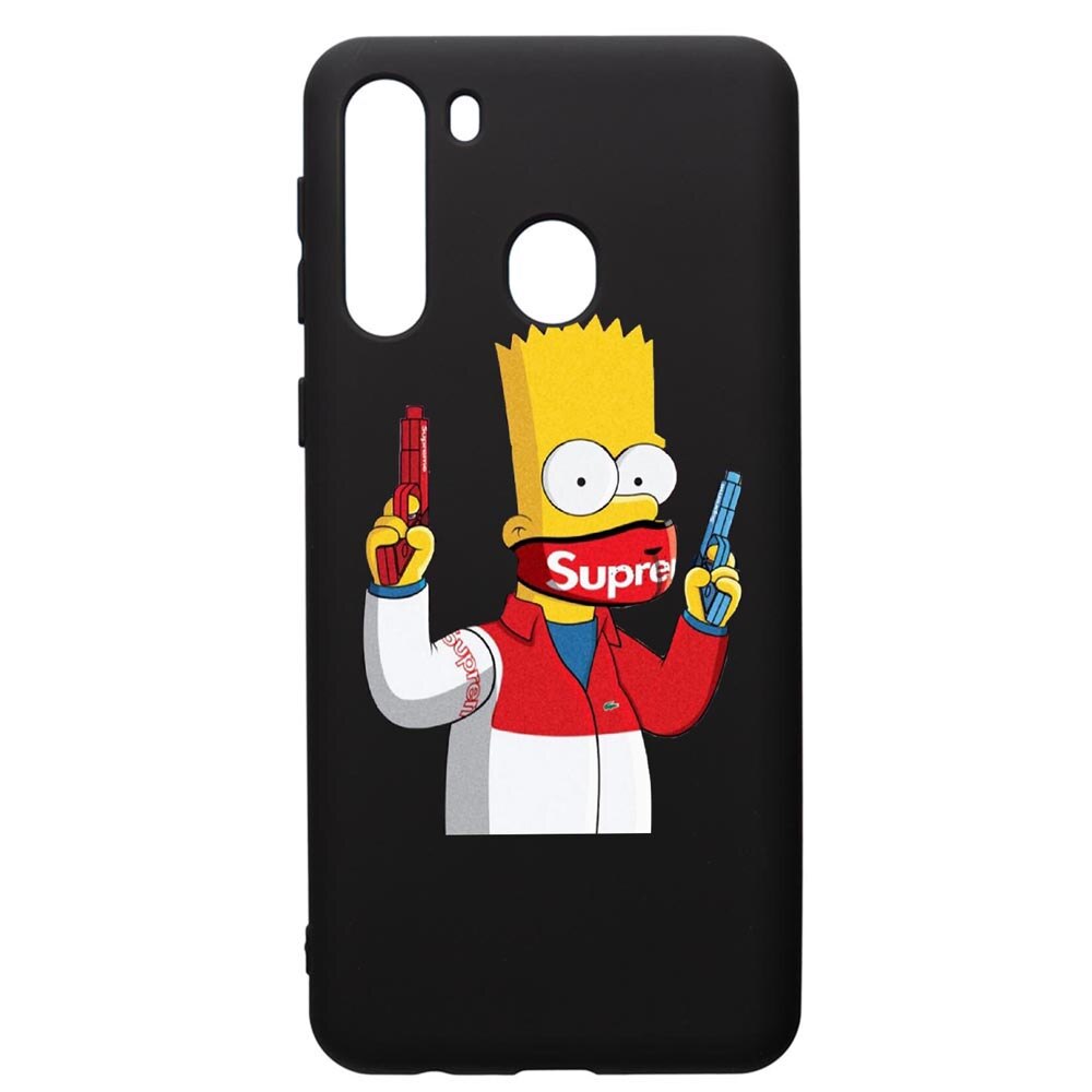 Husa de protectie Samsung Galaxy A21S, Supreme, The SImpsons, silicon, cu interiorul din material textil, protectie camera, PB270