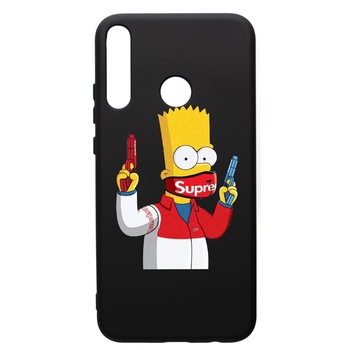 Husa de protectie Huawei P40 Lite E / Y7p, Supreme, The SImpsons, silicon, cu interiorul din material textil, protectie camera, PB270 Husa de protectie Huawei P40 Lite E / Y7p, Supreme, The SImpsons, silicon, cu interiorul din material textil, protectie camera, PB270