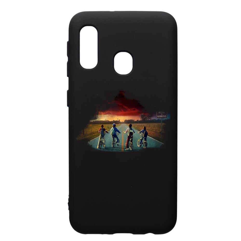 Husa de protectie Samsung Galaxy A20E, Stranger Things, silicon, cu interiorul din material textil, protectie camera, PB278