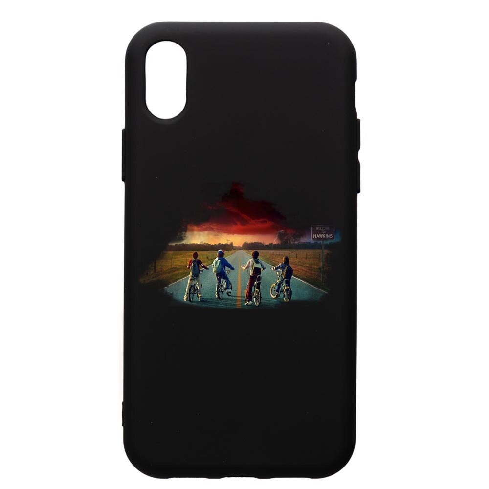 Husa de protectie Apple iPhone XS Max, Stranger Things, silicon, cu interiorul din material textil, protectie camera, PB278