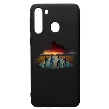 Husa de protectie Samsung Galaxy A21S, Stranger Things, silicon, cu interiorul din material textil, protectie camera, PB278 Husa de protectie Samsung Galaxy A21S, Stranger Things, silicon, cu interiorul din material textil, protectie camera, PB278
