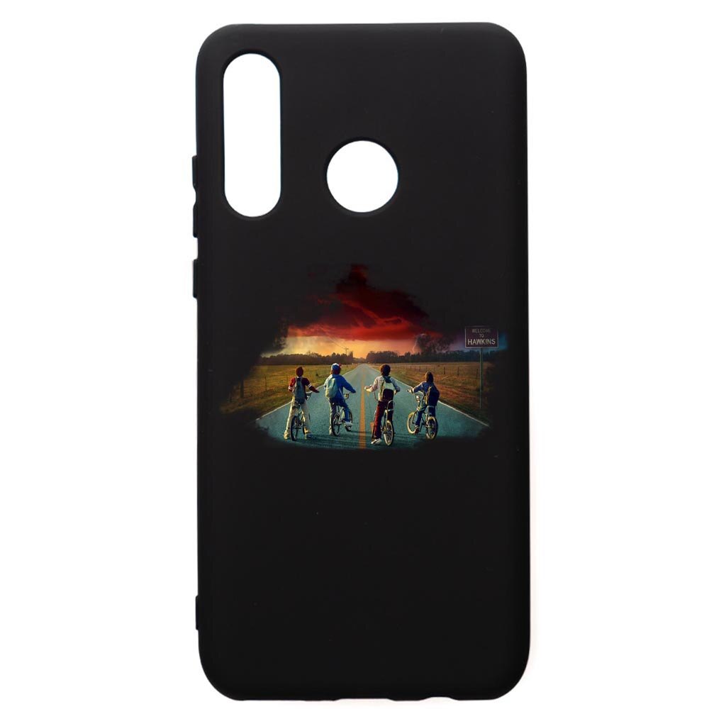 Husa de protectie Huawei P30 Lite, Stranger Things, silicon, cu interiorul din material textil, protectie camera, PB278