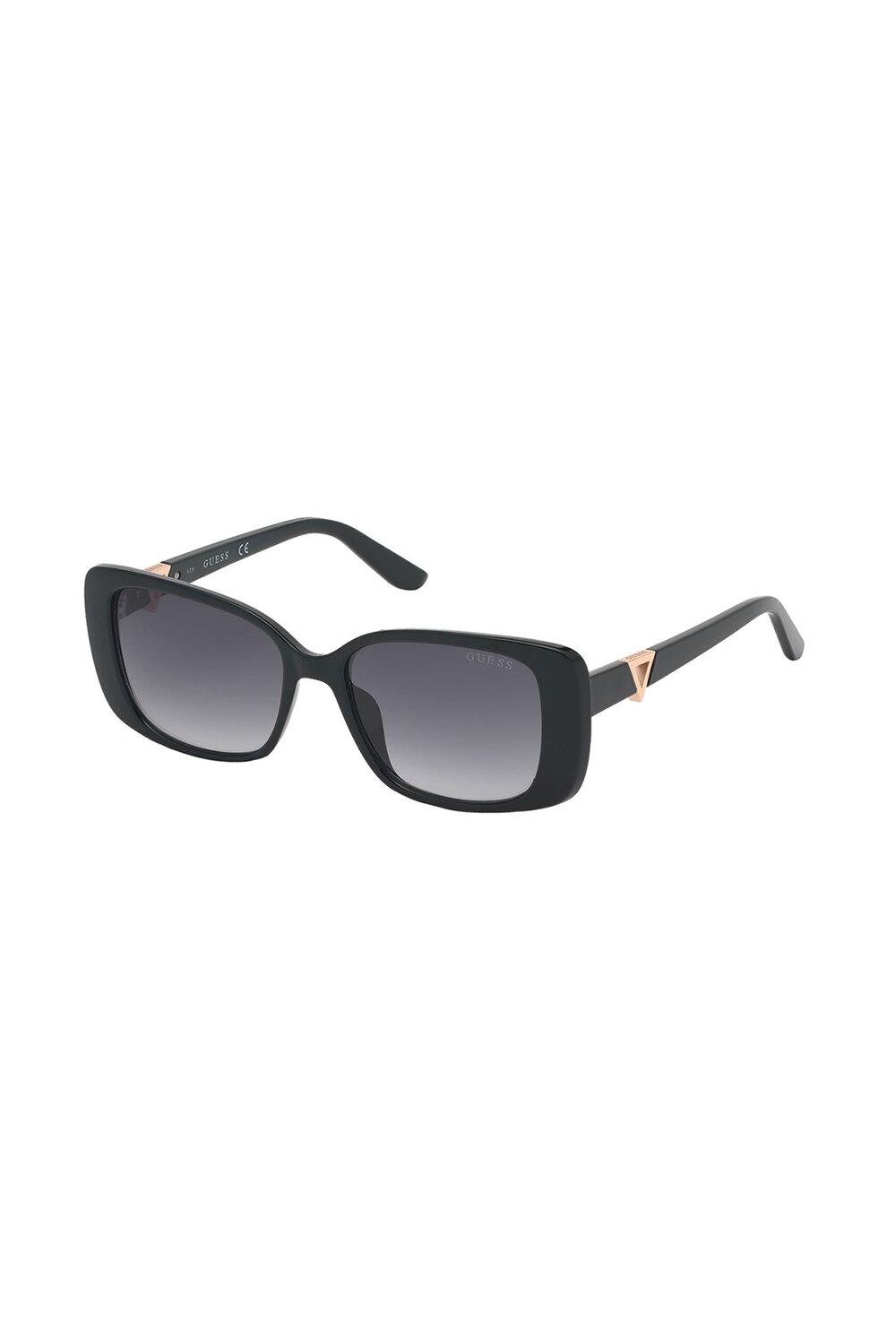 Guess, Ochelari de soare patrati cu lentile in degrade, Negru, 53-16-145 Standard
