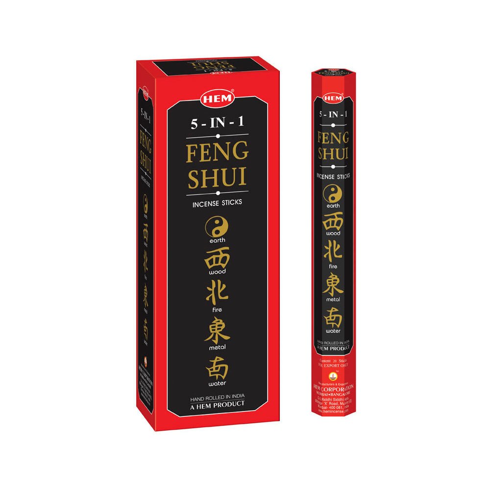 Betisoare parfumate Hem Feng Shui 5in1 20buc