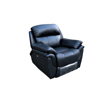 Fotoliu Md 2458, Mobila Domnel, Piele naturala cu 1 recliner electric, Negru, 107 cm Fotoliu Md 2458, Mobila Domnel, Piele naturala cu 1 recliner electric, Negru, 107 cm