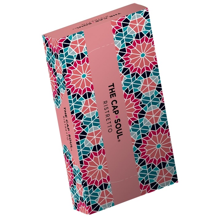 Cafea capsule The Cap Soul, Cafe Ristretto, 10 capsule, compatibila Nespresso, gourmet, gust intens, amestec Arabica