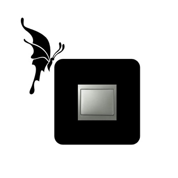 Sticker decorativ perete, ORAFOL, Sticker intrerupator cu fluturas , 27x28 cm Sticker decorativ perete, ORAFOL, Sticker intrerupator cu fluturas , 27x28 cm