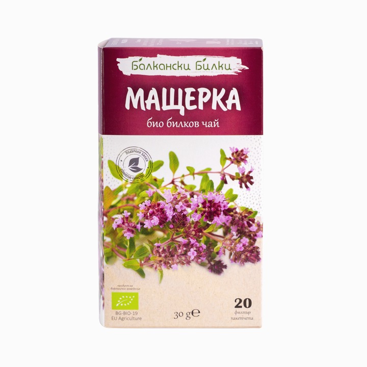 Чай мащерка Балкански Билки, Филтърни, 20 бр