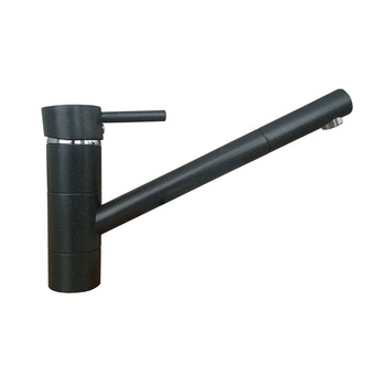 Baterie bucatarie, Pyramis Tronto, stativa, monocomanda, alama, granit negru Baterie bucatarie, Pyramis Tronto, stativa, monocomanda, alama, granit negru