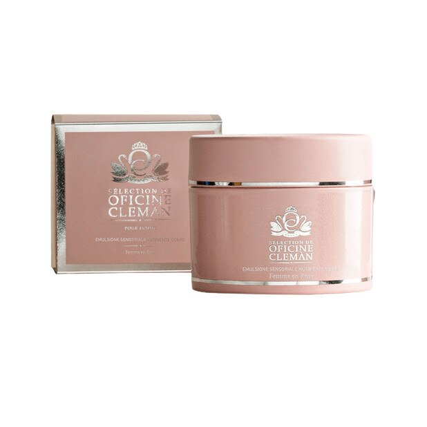 Lotiune de corp cu trandafir de Damasc si unt Shea, Femme en Rose, 200ml