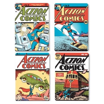 Set 4 suporturi pahar - Superman Action Comic Covers Set 4 suporturi pahar - Superman Action Comic Covers