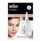 Epilator Facial Braun Face SE851 Editie Premium, 10 prinderi, 4 perii diferite, Wet&Dry, Gentuta, Alb