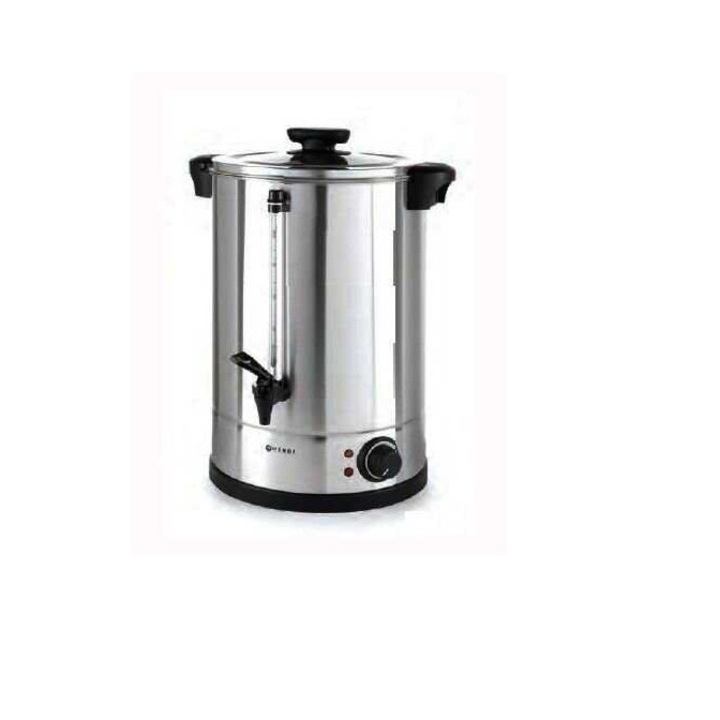 Boiler profesional pentru bauturi calde, Hendi, 2250 W, 20 L, Temp 30 - 100 C, Argintiu, sistem inchidere "Twist-lock", Inox, 360x380x(H)598 mm