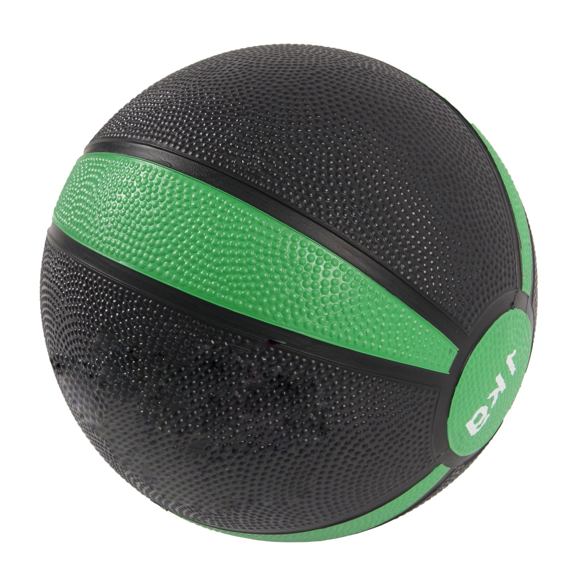 Minge medicinala, Zola®, ideala pentru antrenament, din cauciuc, 1 kg, neagra cu verde