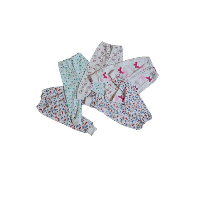 Set 5 perechi pantaloni, 3-6 luni, multicolor, bumbac