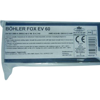 Electrozi sudura slab aliati E8018-C3H4R Bohler Fox EV 60 - 2.5 mm Electrozi sudura slab aliati E8018-C3H4R Bohler Fox EV 60 - 2.5 mm