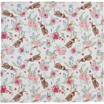 Fata de masa patrata 96*96 cm Bunny Bloom - 272983 Fata de masa patrata 96*96 cm Bunny Bloom - 272983
