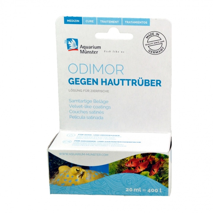 Akváriumi halkezelés - Aquarium Munster ODIMOR 20 ml 800 l-hez Fresh/Marin