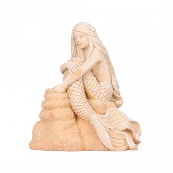 Decor pentru acvariu, Mermaid Ariel, Ebi, 17x15x21 cm, Bej, L Decor pentru acvariu, Mermaid Ariel, Ebi, 17x15x21 cm, Bej, L