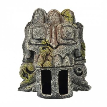 Decor pentru acvariu, Aztec Artefact, Duvo+, 10x7.5x11.3 cm, Gri/Verde Decor pentru acvariu, Aztec Artefact, Duvo+, 10x7.5x11.3 cm, Gri/Verde