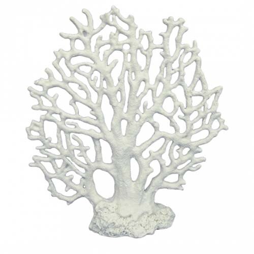 Decor pentru acvariu, Octocoral, Ebi, Rasina, 19x6x21 cm, Alb