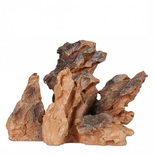 Decor pentru acvariu, Rock, Ebi, Rasina poliesterica, 23.5 x 14.5 x 17.5 cm, Maro, L