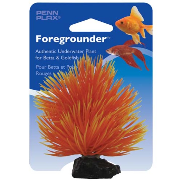 Penn Plax Aqua Life Betta Plant Fan Bush 9cm műnövény narancssárga