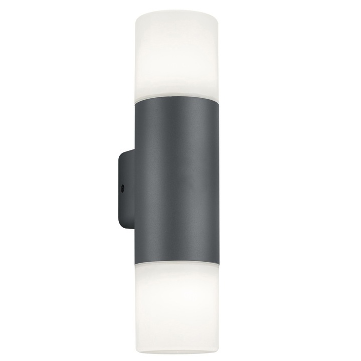 Aplica exterior Well Roma, E27, 60W, IP44, 118x85x330 mm, Gri inchis